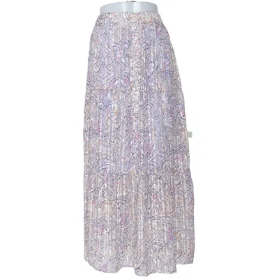 Maxi skirt (Maxi Button Skirt) from Cotton Club Metallic fiber, Polyester