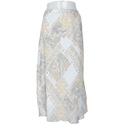 Långkjol (Blå, Beige, Brun) från Jensen Polyester