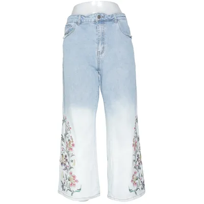 Jeans (Blue, Multicolored) from Desigual Cotton, Elastane