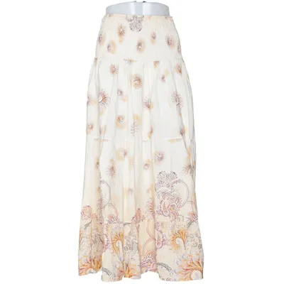 Jupe longue (Beige, Multicolore) de Marta Viscose