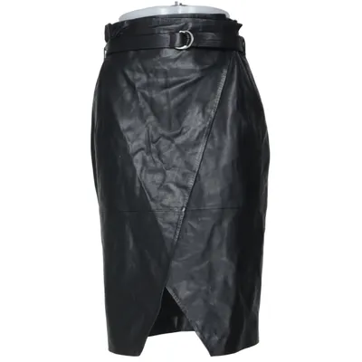 Jupe en cuir (Noir) de Berenice Coton, Cuir