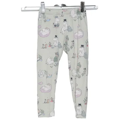 Broek (Groen, Meerkleurig) van Moomin by Lindex Katoen, Elastaan
