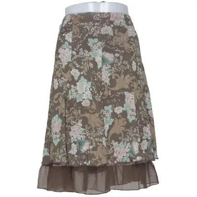 Kjol (Brun, Flerfärgad) från Lindex Polyamid, Polyester