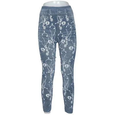 Treggings (Blue, White) from Eleuek Bamboo, Cotton, Elastane
