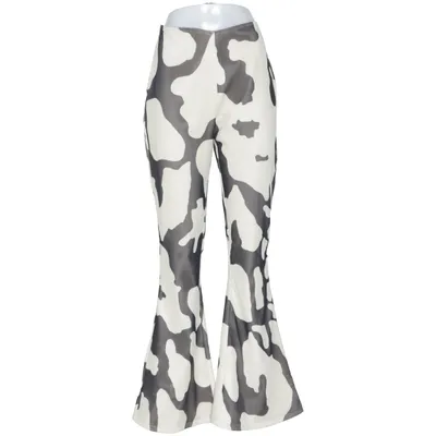 Pants (Beige, Black) from PrettyLittleThing Elastane, Polyester