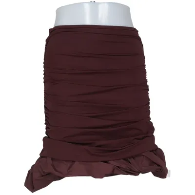 Skirt (Brown) from H&M Studio Elastane, Polyamide, Polyester