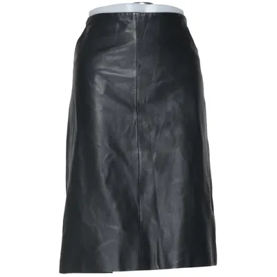 Leren rok (Zwart) van Armani Collezioni Leer, Polyester, Viscose