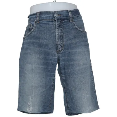 Denim shorts (Blauw) van Petroff Katoen, Elastaan, Polyester