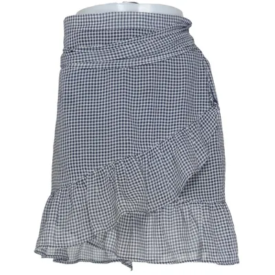 Omlottkjol (Blå, Vit) från Line of Oslo Polyester