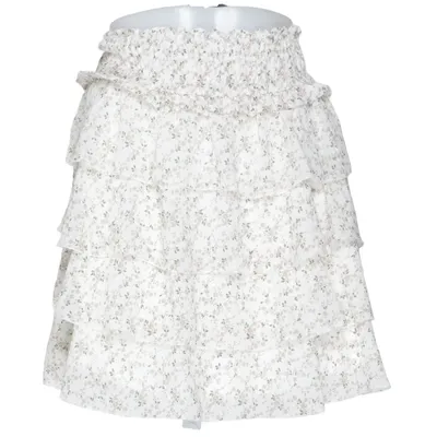 Rok (Wit, Bruin, Groen) van Creme Fraiche Elastaan, Polyester, Viscose
