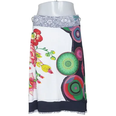 Rok (Wit, Blauw, Meerkleurig) van Desigual Katoen, Viscose