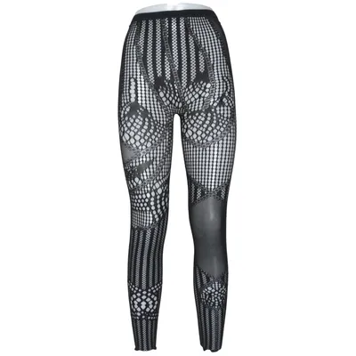 Visnet panty (Zwart) van RonRon Elastaan, Polyamide