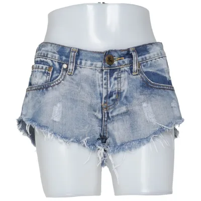 Denim shorts (Blauw) van One Teaspoon Katoen