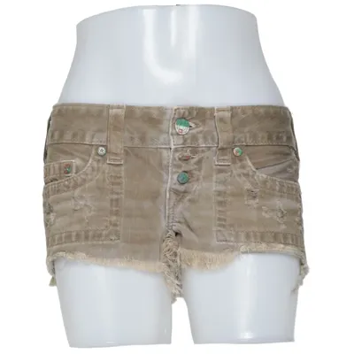 Short en jean (Marron) de True Religion Coton