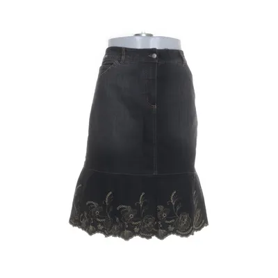 Jeanskjol (Svart, Flerfärgad) från Top Secret Bomull, Elastan