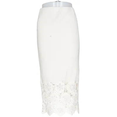 Långkjol (Beige) från Zara Bomull, Elastan, Polyester