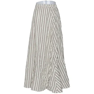 Maxirock (Weiß, Braun) von Topshop Baumwolle
