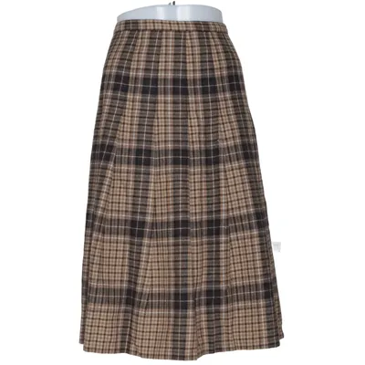 Kjol (Beige, Brun) från Prêt à Porter Polyester, Ull