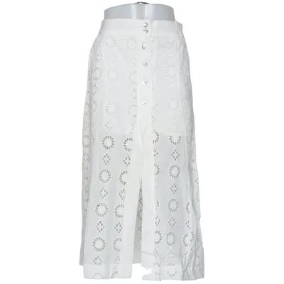 Maxi skirt (White) from Object Cotton, Viscose