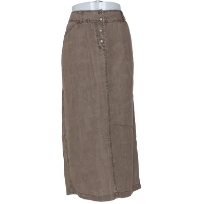 Maxi rok (Bruin) van Prêt à Porter Linnen, Polyester