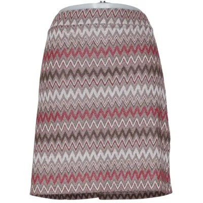Nederdel (Rød, Brun, Hvid) fra My Own Elastan, Polyester, Viscose