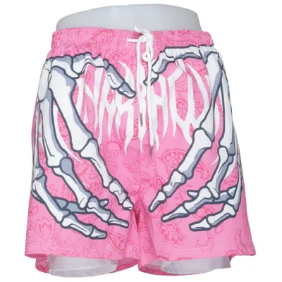 Sports shorts (Pink, White) from Romwe