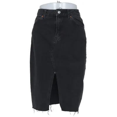Denim skirt (Gray) from Topshop Moto Cotton