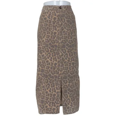 Långkjol (Beige, Brun) från In Front Bomull, Polyester