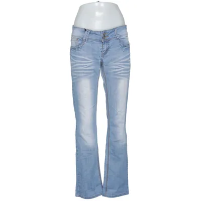 Jean (Bleu) de Revers Jeans Coton, Élasthane