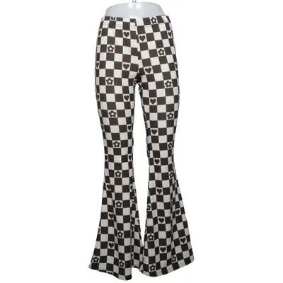 Broek (Bruin, Wit) van Vintage Supply Elastaan, Polyester