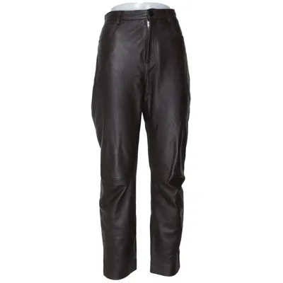 Leather pants (Brown) from Sandro Cotton, Elastane, Leather, Polyester