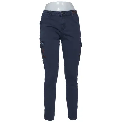Cargo broek (Blauw) van Fashion Jeans Katoen, Elastaan