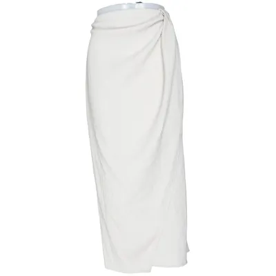 Ventenederdel (Beige) fra H&M Mama Elastan, Polyester