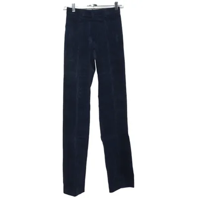 Pantalon en velours (Bleu) de Gefa Coton, Élasthane, Polyester