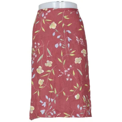 Skirt (Red, Multicolored) from Prêt à Porter Linen, Polyester