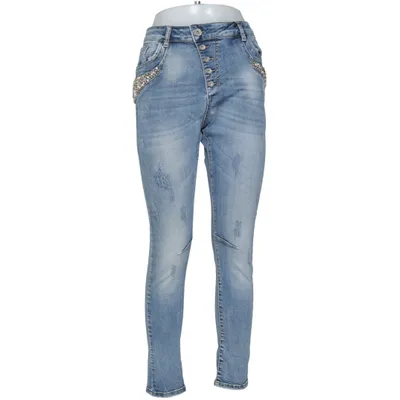Spijkerbroek (Blauw) van Chica London Katoen, Elastaan, Polyester, Viscose