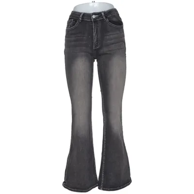 Jeans (Gray) from Romwe Cotton, Elastane, Polyester, Viscose