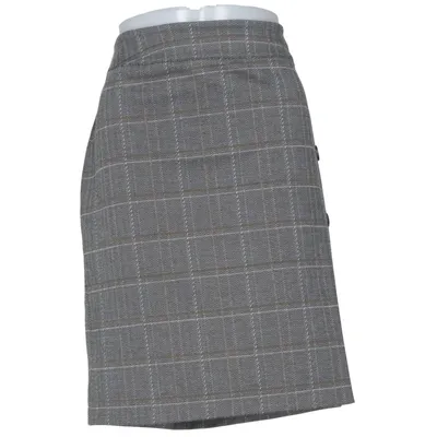 Rok (Grijs, Meerkleurig) van Brandtex Elastaan, Polyester, Viscose