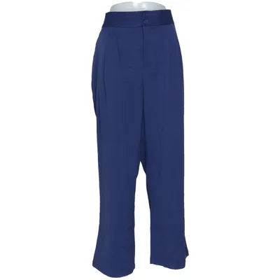 Pantalon patte d'éléphant (Bleu) de Rainbow Élasthane, Polyester, Viscose