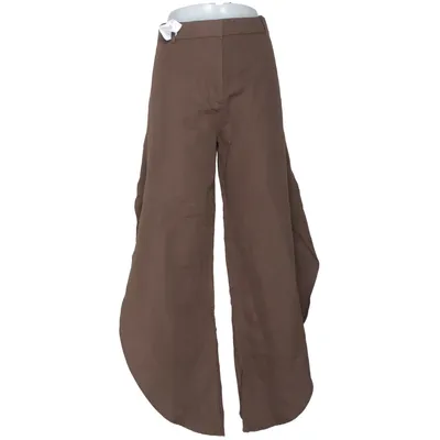 Hose (Braun) von Zara Baumwolle, Leinen