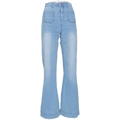 Jeans (Blå) fra Sisters Point Bomuld, Elastan, Polyester