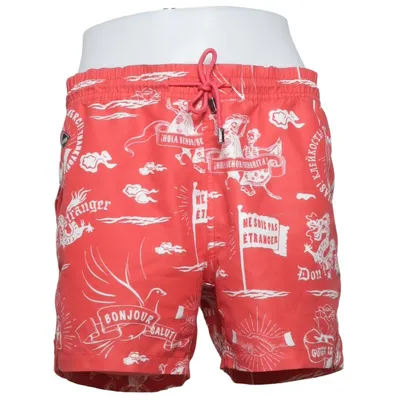 Swim shorts (Red, White) from Nikben Polyester