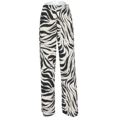 Palazzo pants (Beige, Black) from Gina Tricot Elastane, Polyester