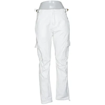 Cargo pants (White) from Hidden Cult Cotton