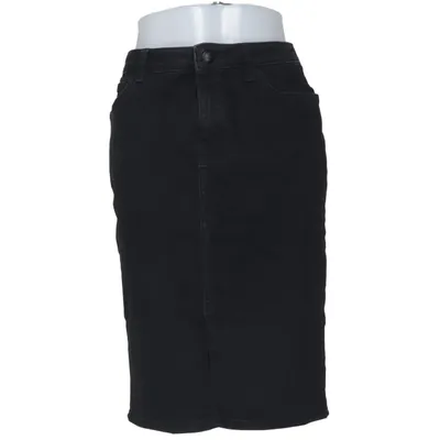 Denim skirt (Black) from Mango Denim Cotton, Elastane