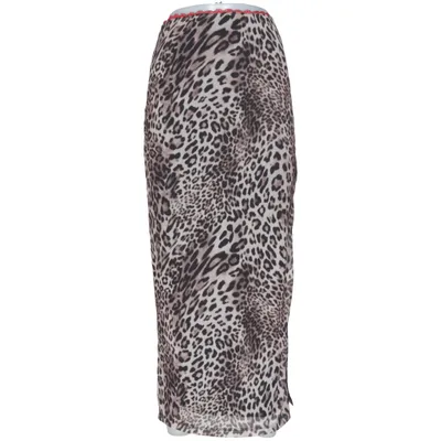 Maxi rok (Bruin, Zwart, Meerkleurig) van TW Elastaan, Polyester