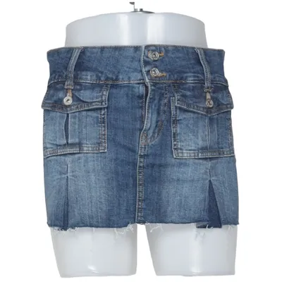 Jeansnederdel (Blå) fra Bershka Bomuld, Elastan