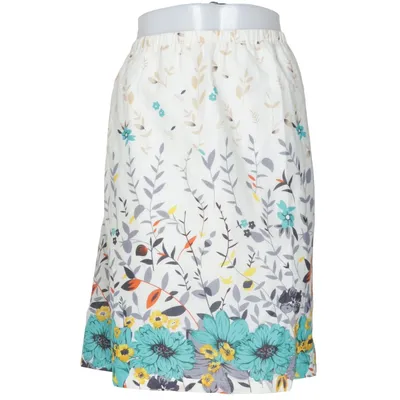 Skirt (White, Multicolored) from ZJ Denim Identity Cotton
