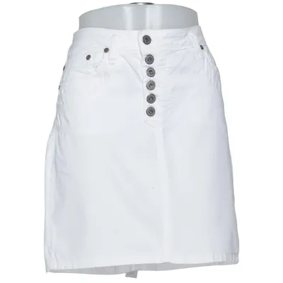 Jupe en jean (Blanc) de Please Coton, Élasthane