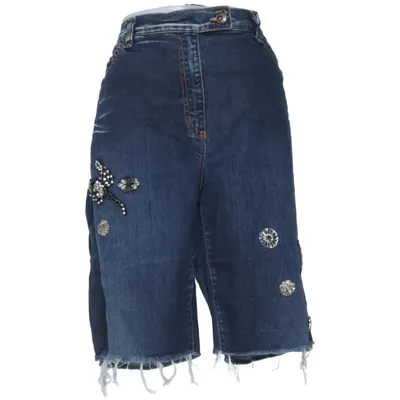 Denim shorts (Blauw) van Marina Rinaldi